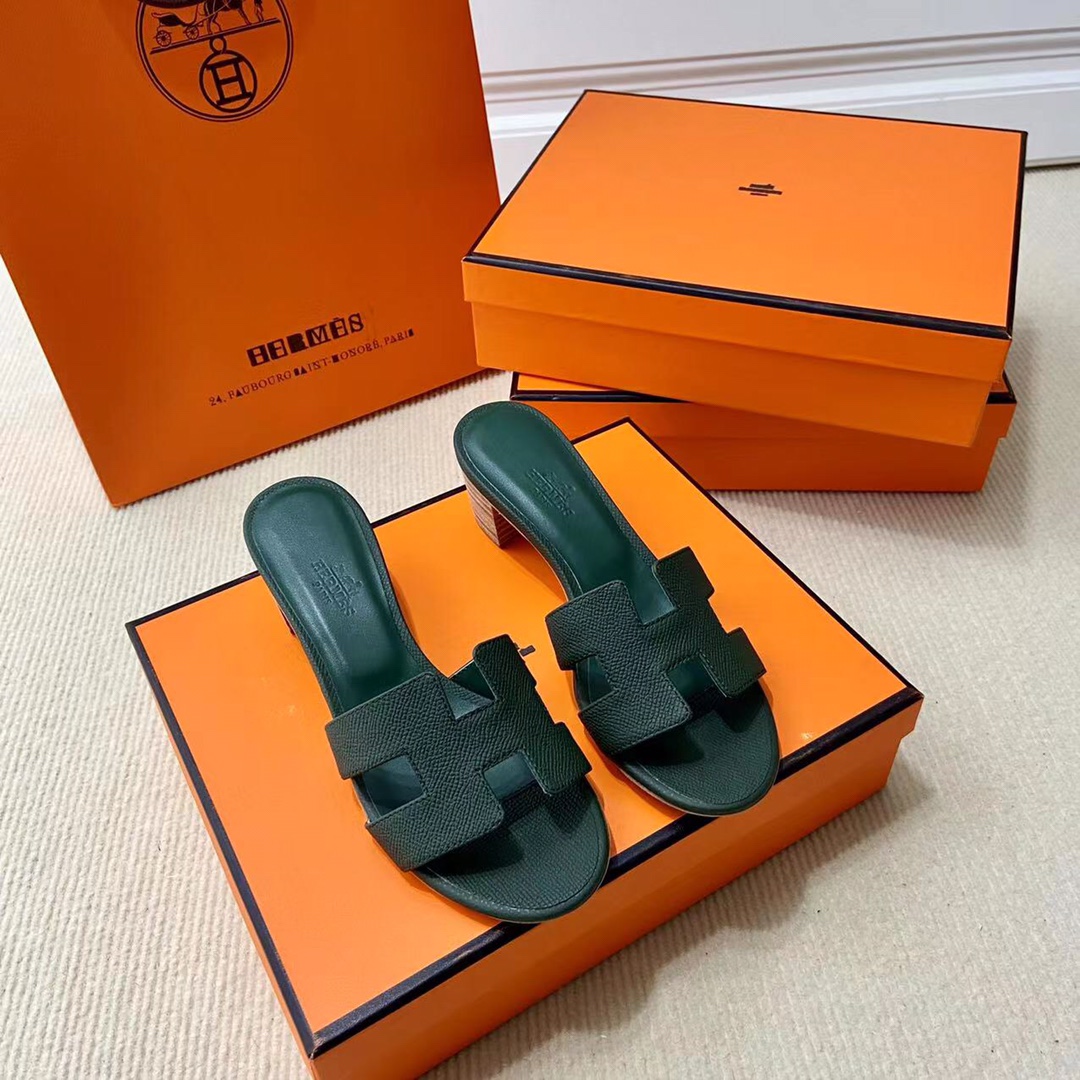 에르메스 올수공 오아시스 슬리퍼 샌들 앱송 25